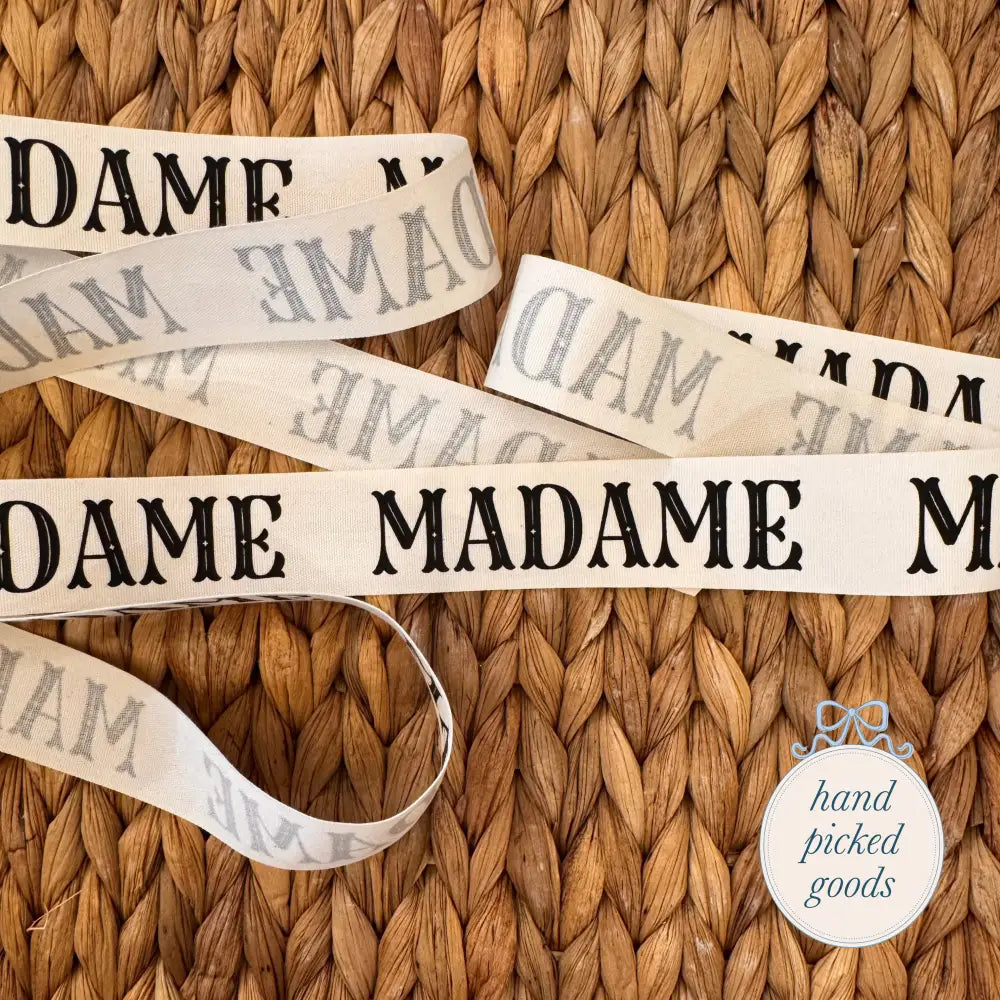 1’’ Custom Ribbon Sold by the Yard Merci Ribbon