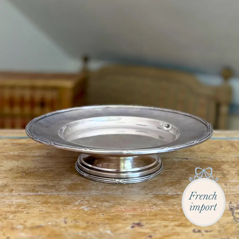Antique Metal Cake Stand Cir. 1920 European Imports - French Container Spring 2025 - Non-Furniture