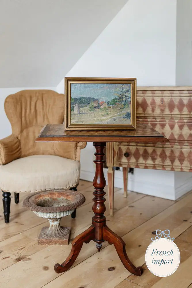 Antique Painting of a Village in the South of France European Imports - France carry on Sept 2025