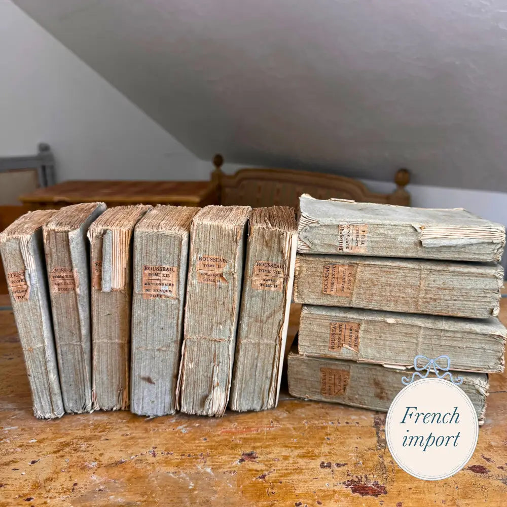 Antique Rousseau Books European Imports - French Container Spring 2025 - Non-Furniture