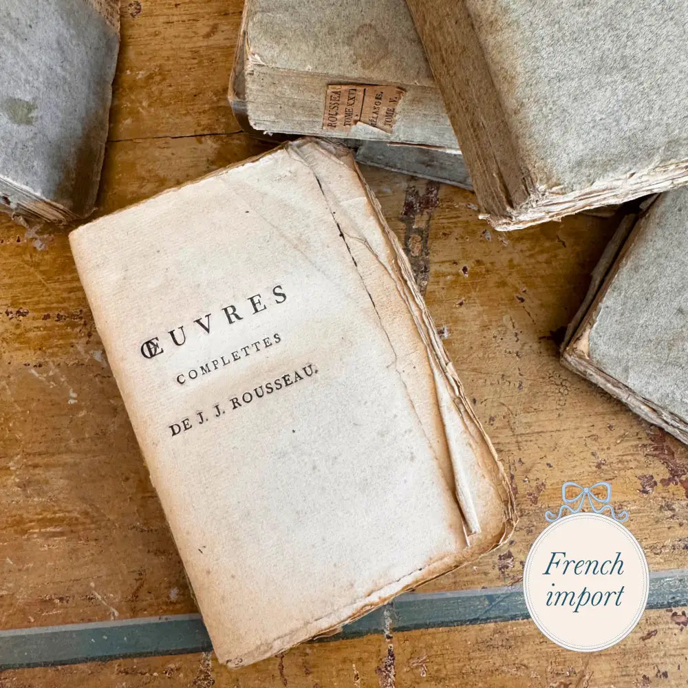 Antique Rousseau Books European Imports - French Container Spring 2025 - Non-Furniture