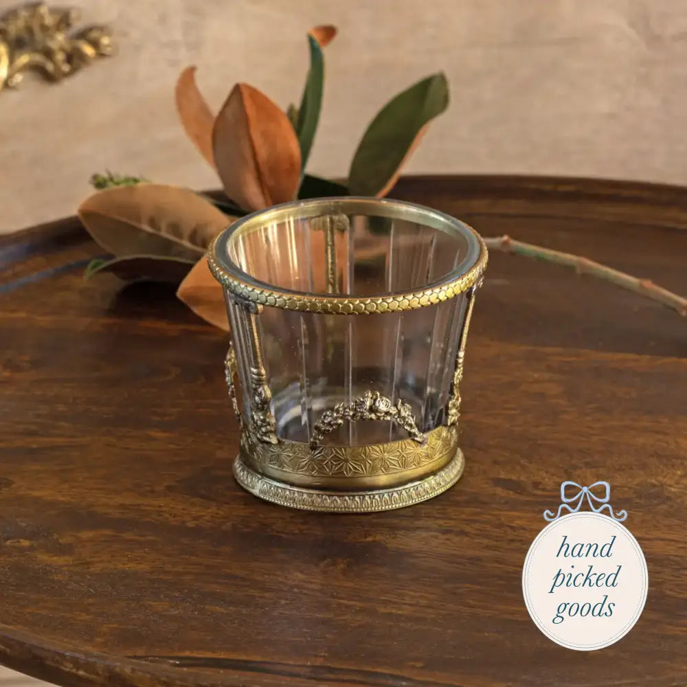 Antique Style Gold Candle Holder Decor - Decoration