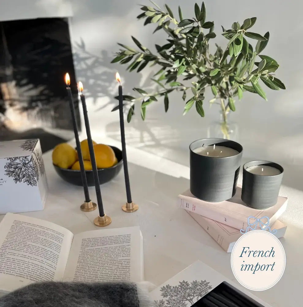 Brass Candle Holder and Adaptor Set of 2 Decor - Candlesticks