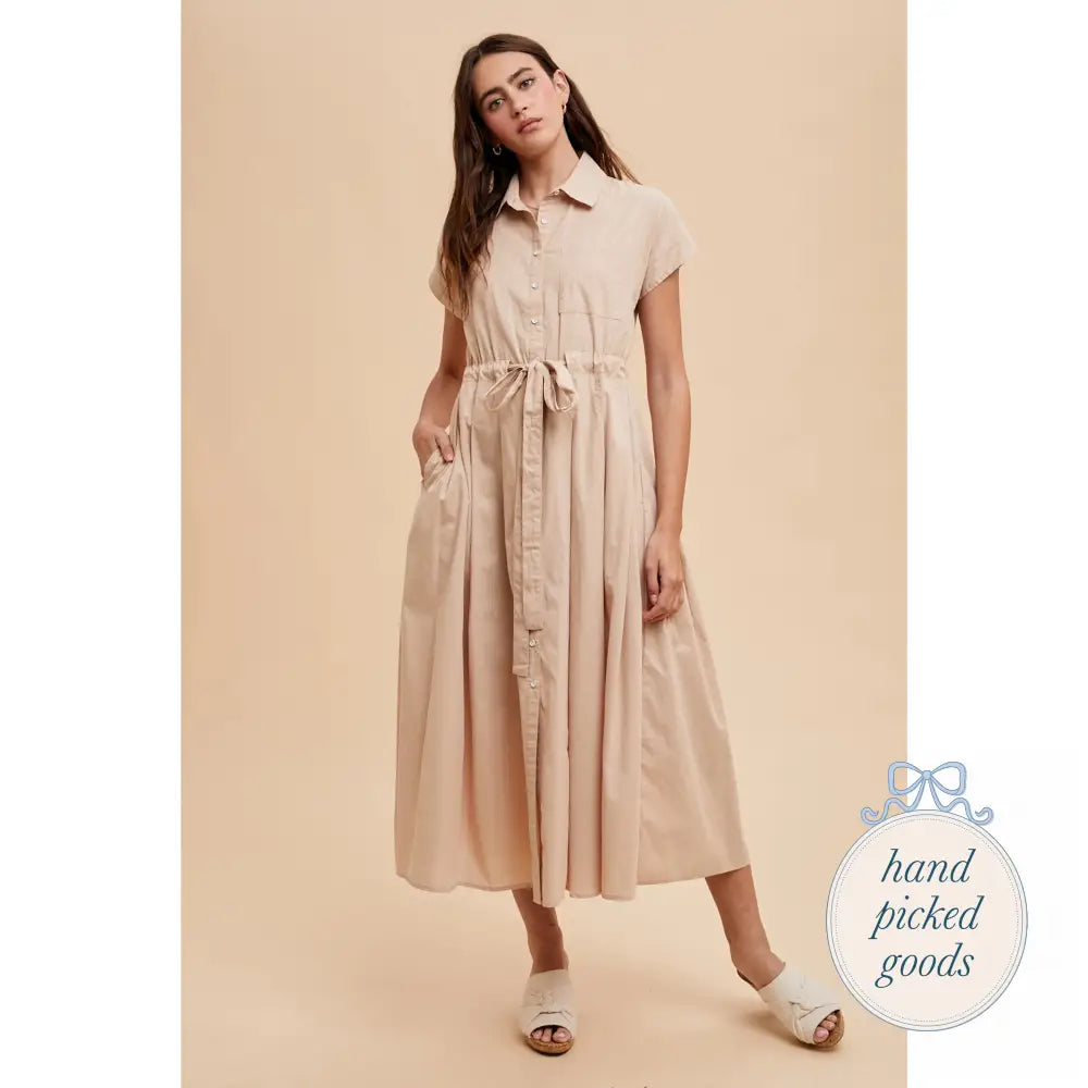 karen kane linen shirt dress Karen Kane Braided Belt Shirtdress, S, Black