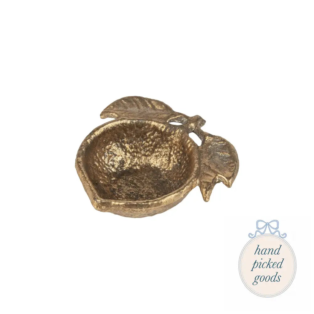 Cast Iron Lemon-shaped Trinket Bowl Decor - Decoration
