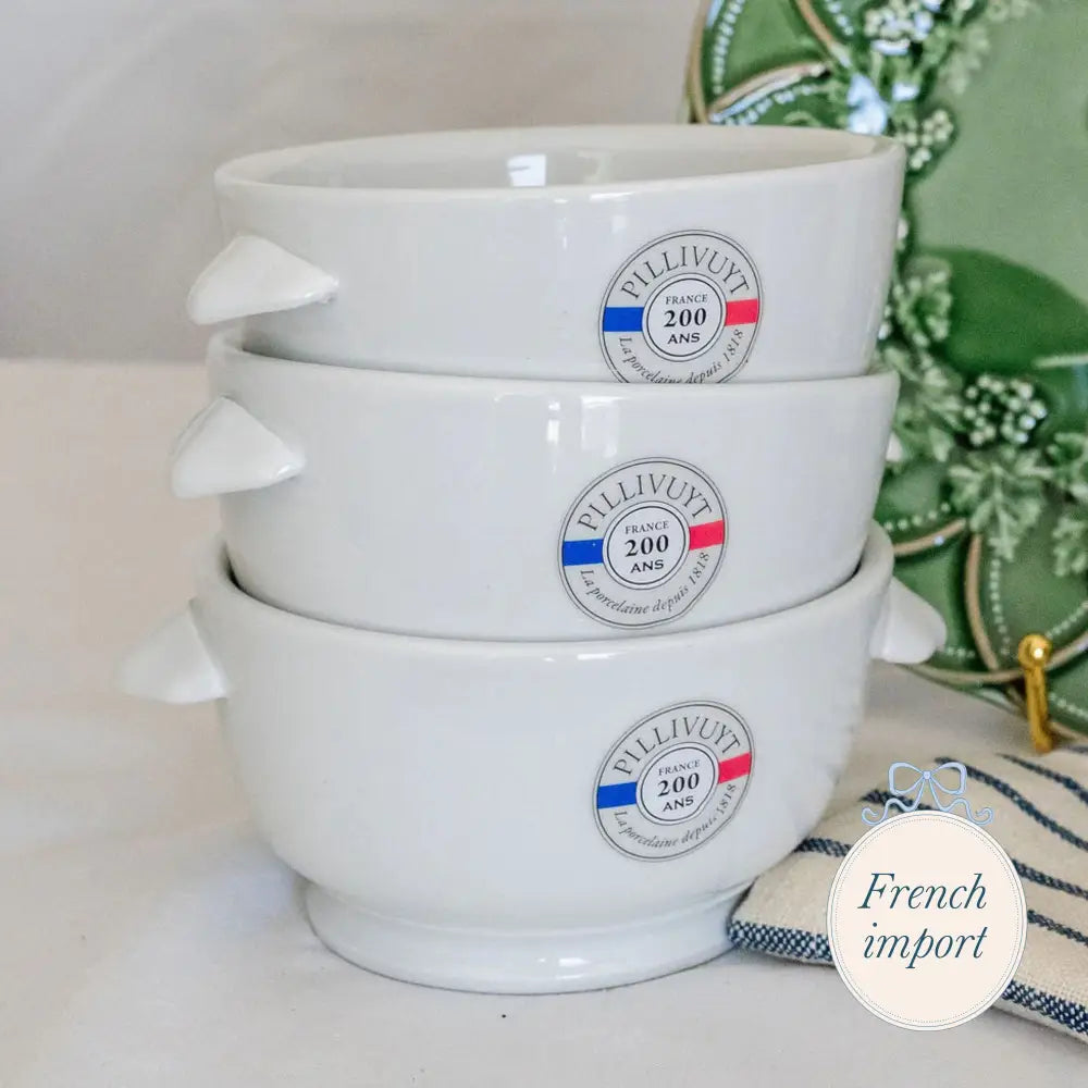 Classic Eared Onion Soup Bowl by Pillivuyt Kitchen - Serving& - display