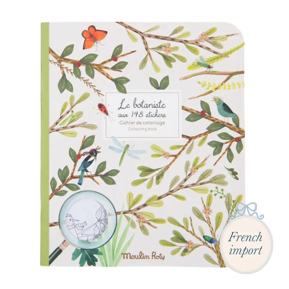 Coloring Book and Stickers Botanist Garden Theme Books