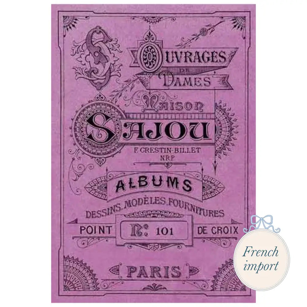 Cross Stitch Album Series Mauve - Stationery and gift