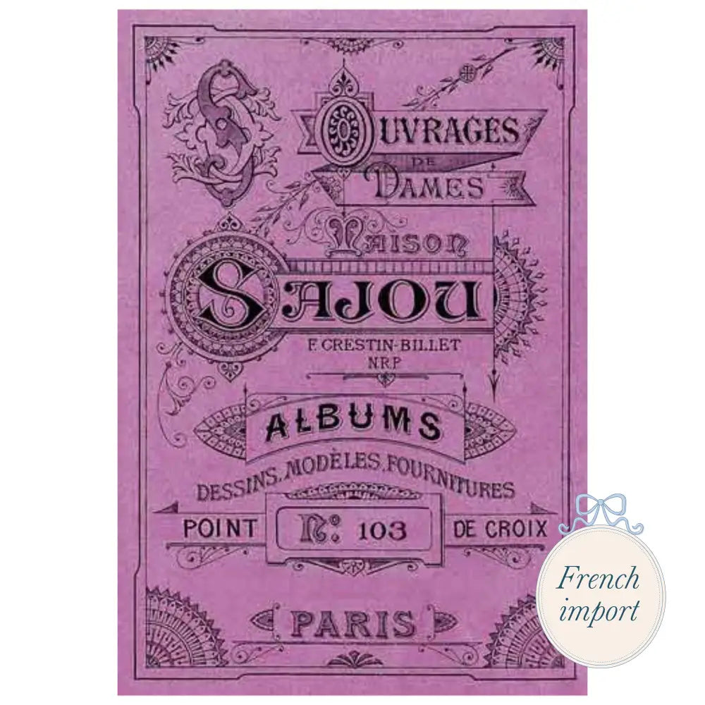 Cross Stitch Album Series Mauve - Stationery and gift