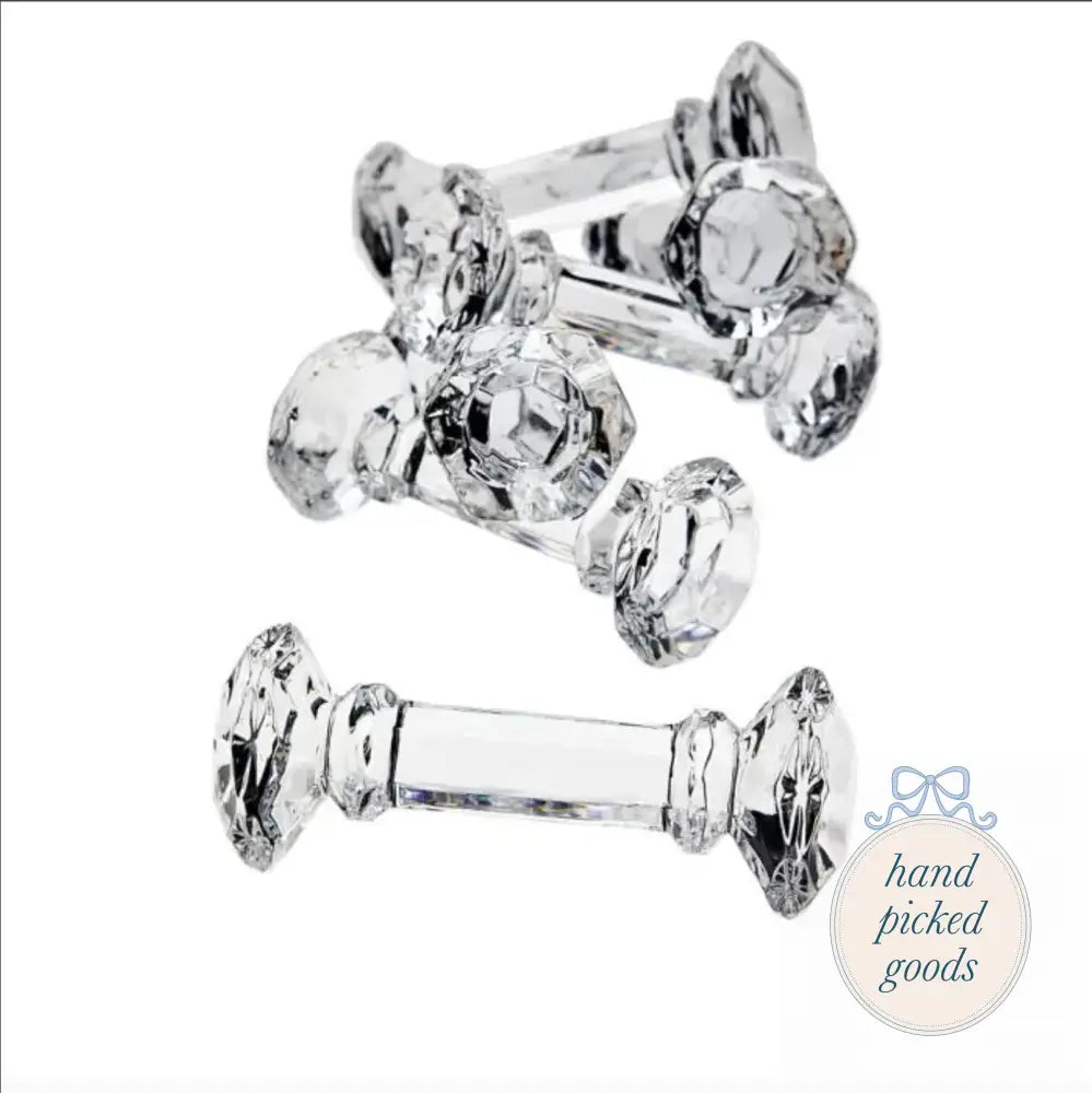 Crystal Dumbbell Knife Rest Set of 6 Kitchen - Serving& - display