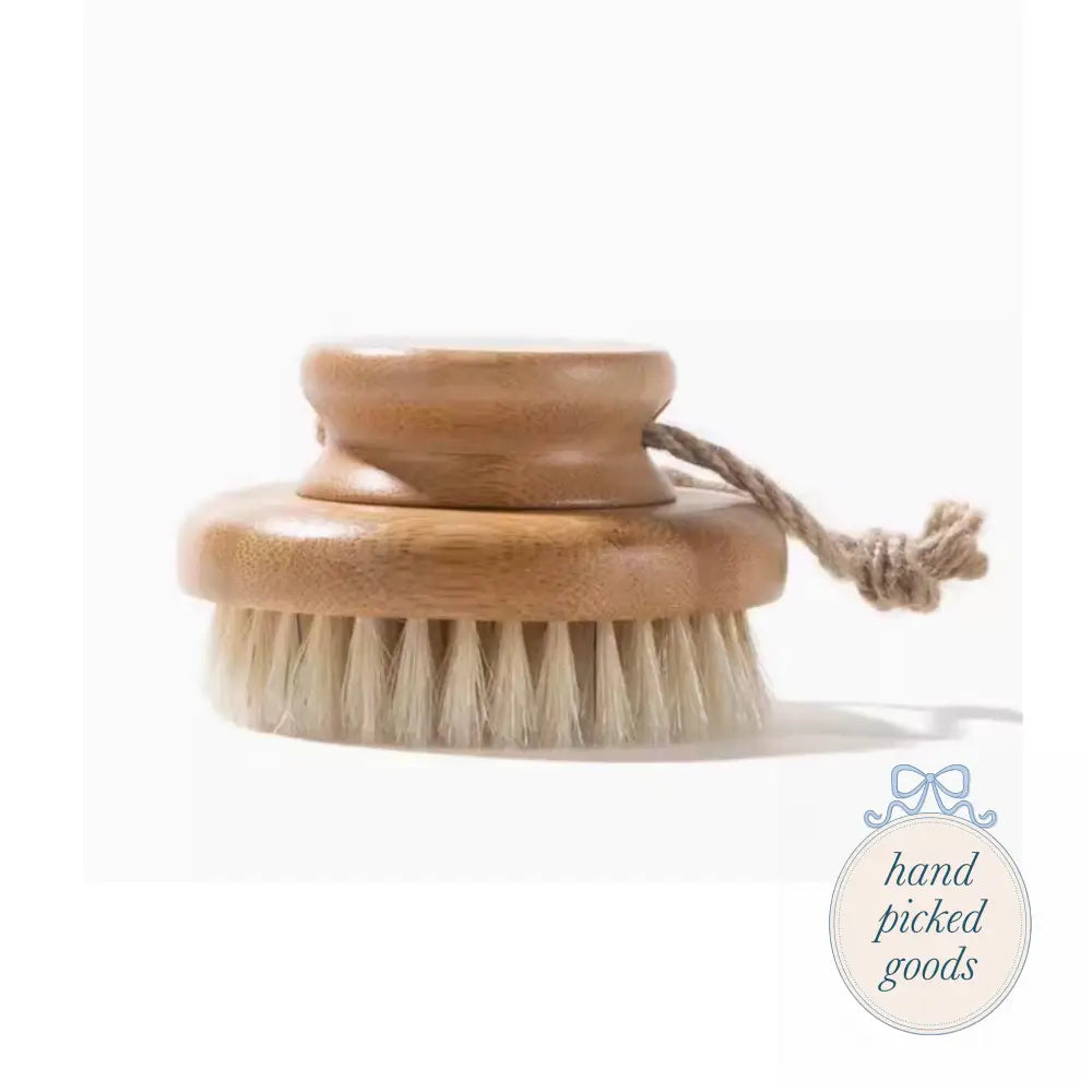 Dry Round Body Brush Bristle Femme - Face and Body