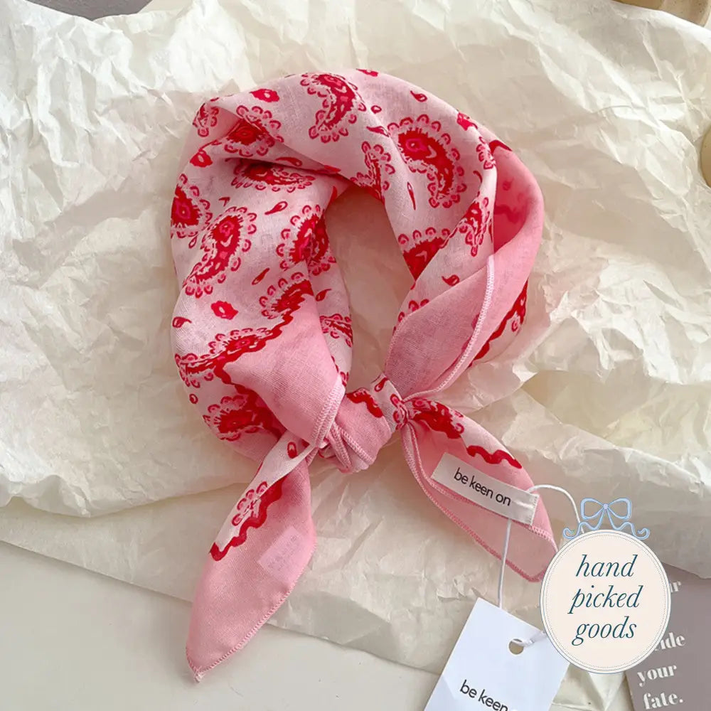 European Print Scarf One Femme - Handkerchief