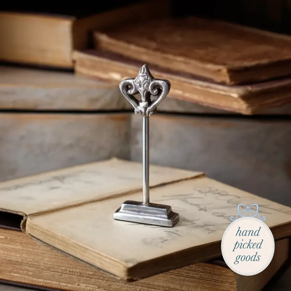 Fleur De Lis Place Card Holder Decor - Decoration