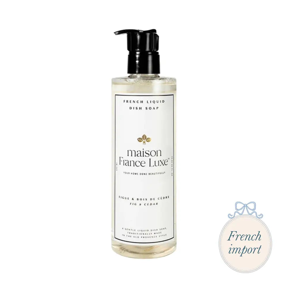 French Liquid Dish Soap 13.53oz Fig & Cedar Kitchen - Preparation