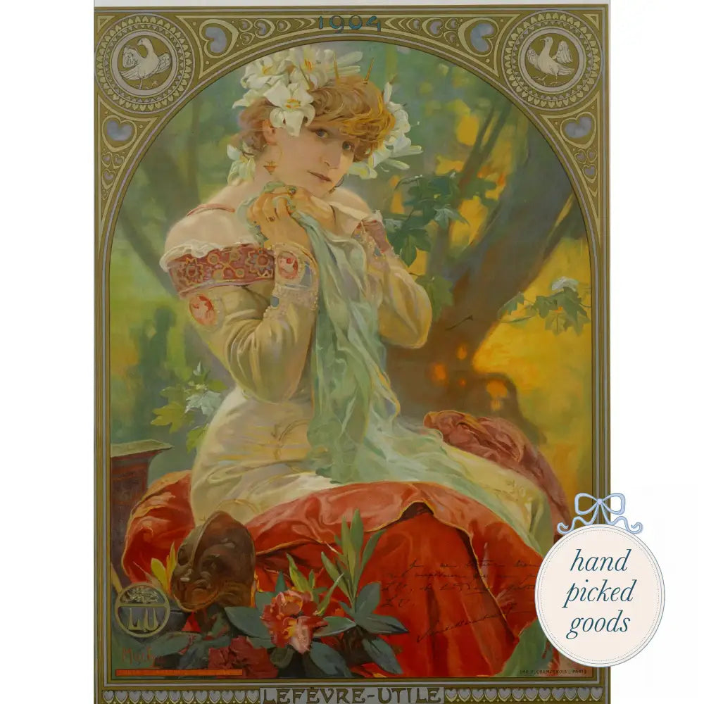 French Vintage Style Postcards - Ad for French Cookies - Stationery and gift - Stationery