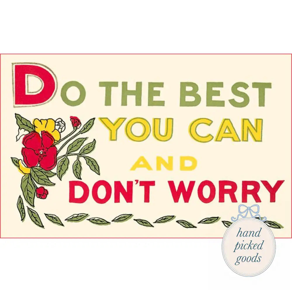 French Vintage Style Postcards - Do Your Best, Don’t Worry - Stationery and gift - Stationery