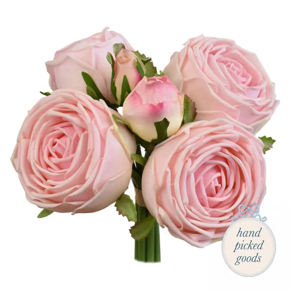 Fresh Touch Cabbage Rose Bundle Pink Decor - Floral