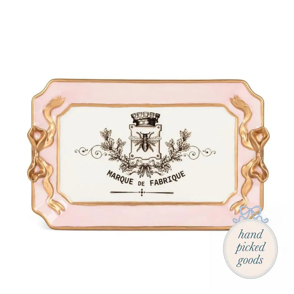 Gilded Bee Tray - Decor - Decoration