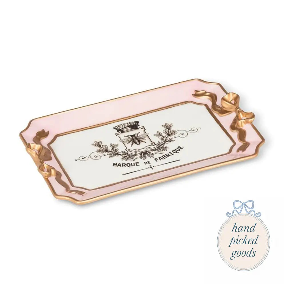 Gilded Bee Tray - Decor - Decoration