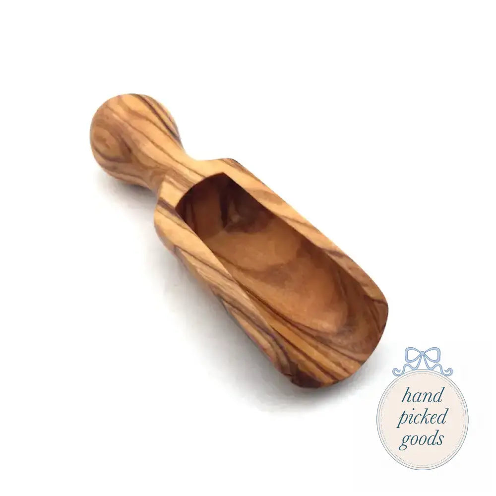 Handmade Olive Wood Salt Scoop - Mini - Kitchen - Tools