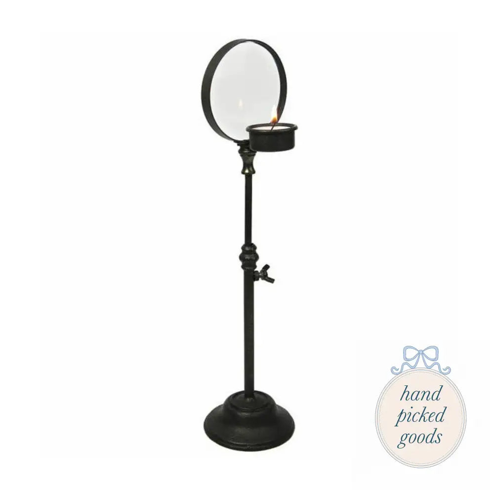 Iron Candle Holder Magnifier Decor - Candlesticks