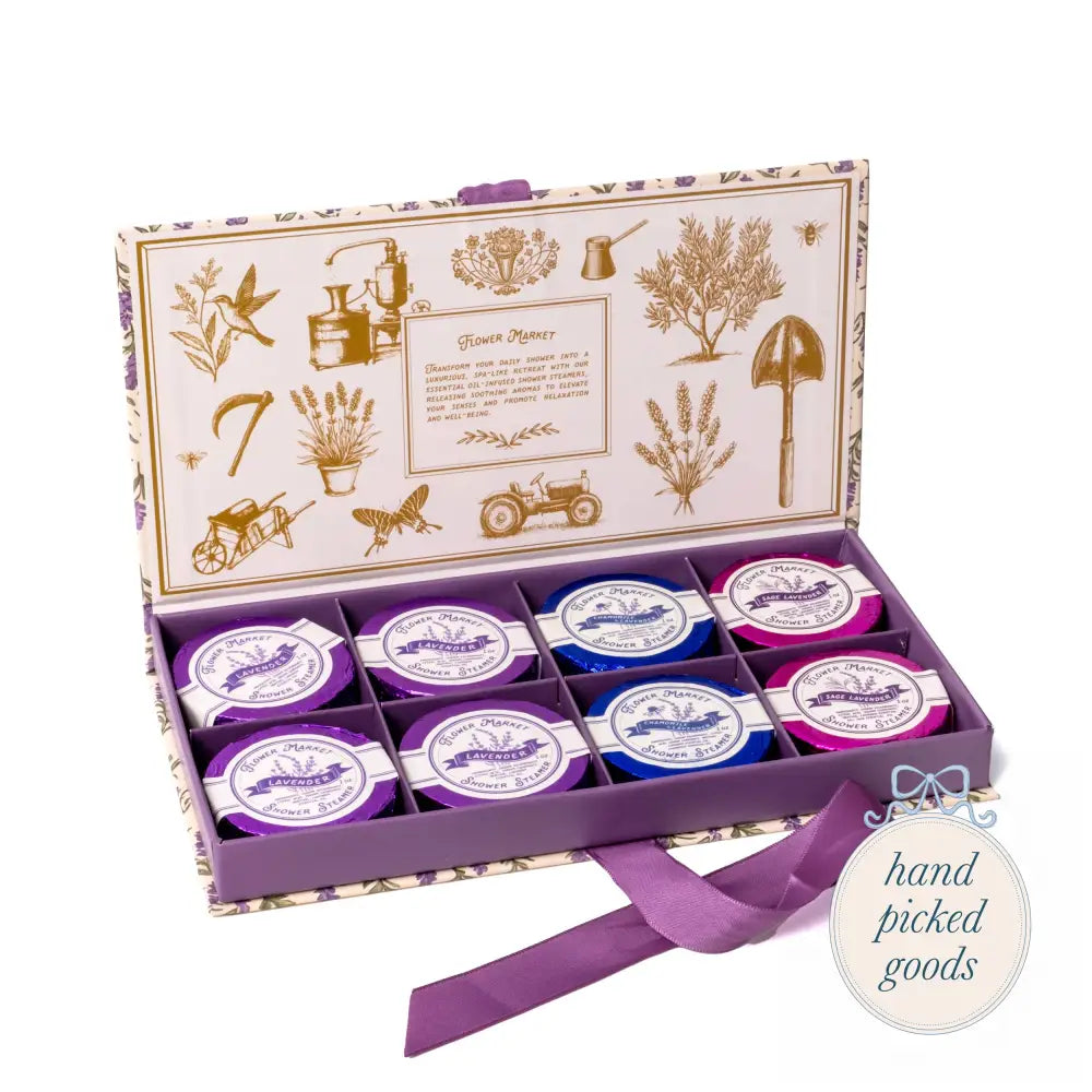 Lavender Shower Steamers 8 Piece Aromatherapy Set Femme - Face and Body