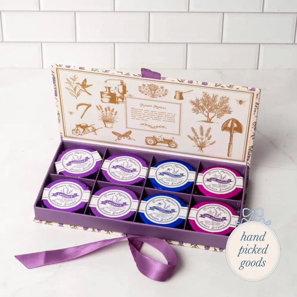 Lavender Shower Steamers 8 Piece Aromatherapy Set Femme - Face and Body