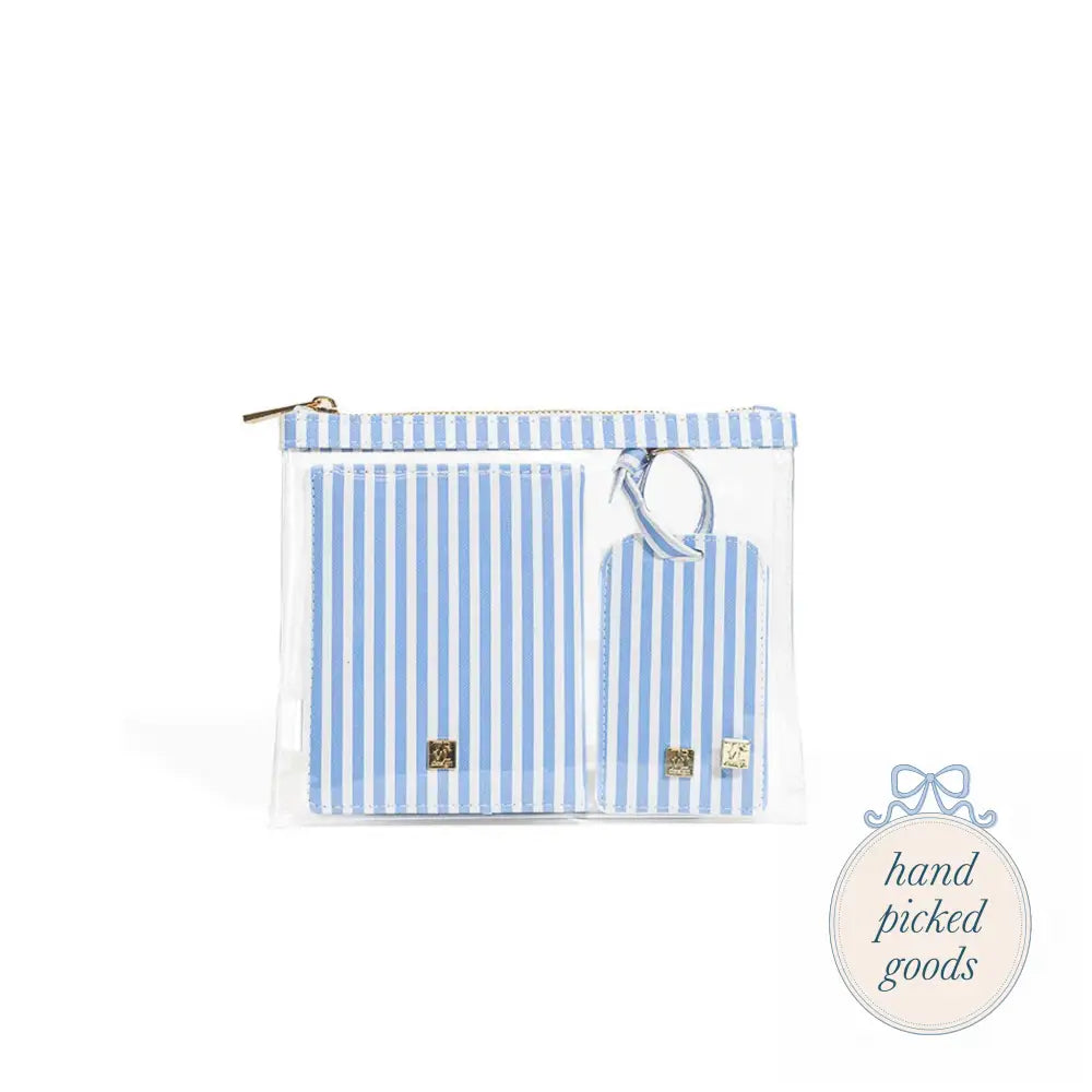 Luxe Travel Set 3 Piece Chambray Femme - Bags