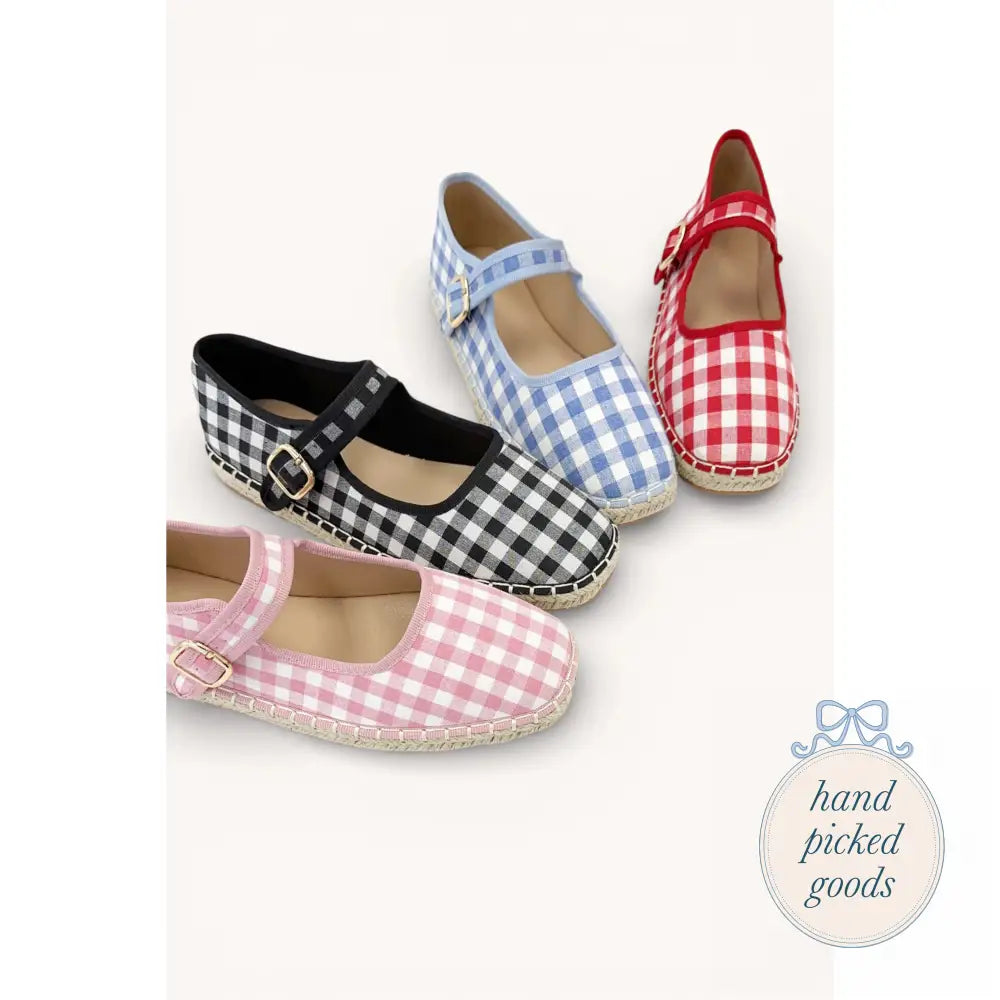 Maison Gingham Mary Jane Femme - Shoes