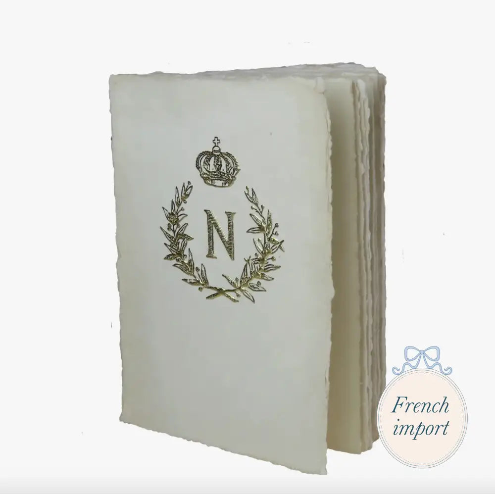 Napoleon gold pattern parchment notebook Natural Stationery and gift - Stationery