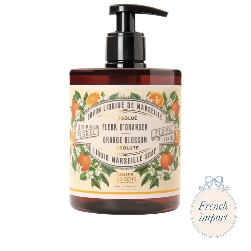 Orange Blossom Liquid Marseille Soap Femme - Face and Body