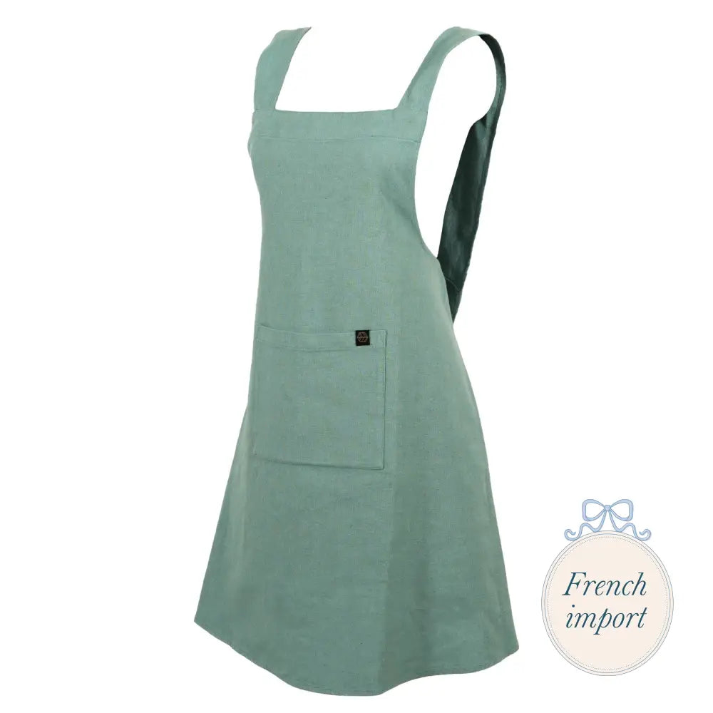 Osani Apron Sage Green Kitchen - Linens