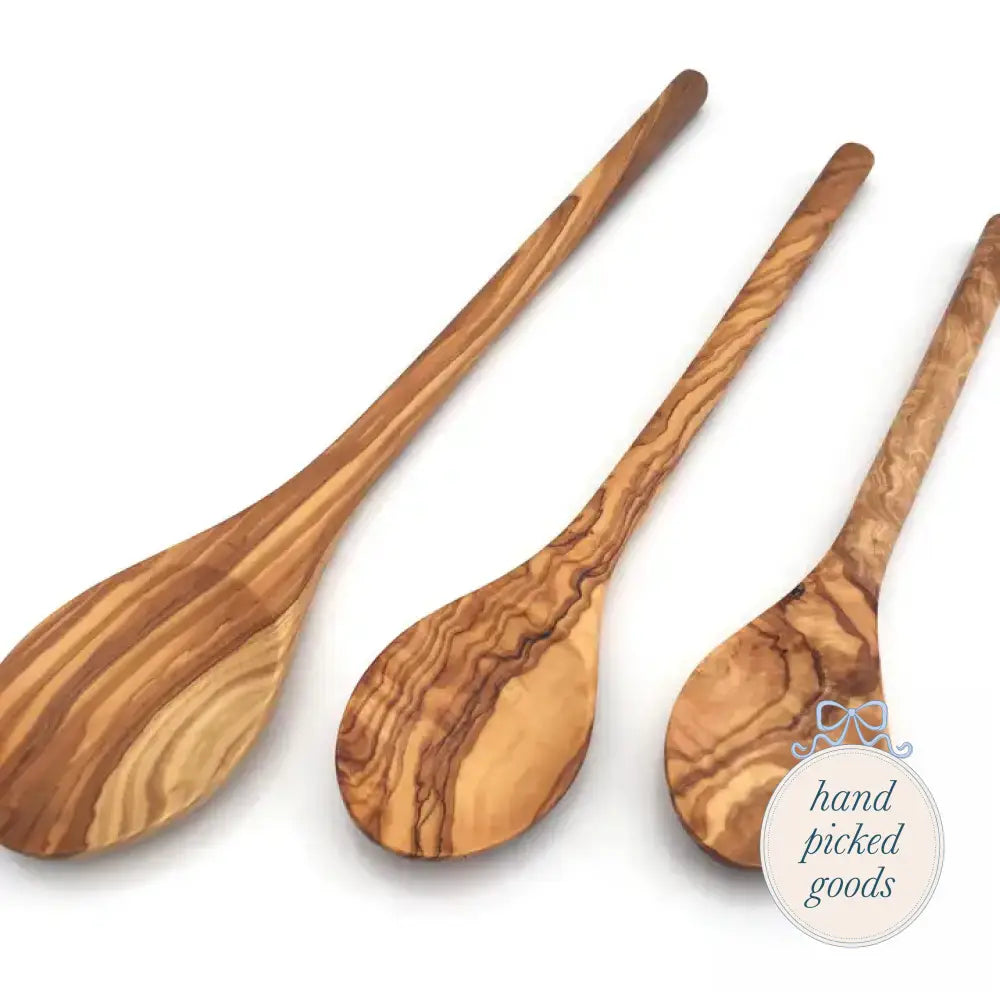 Oval Cooking Spoon Made of Olive Wood 11.5 in. Kitchen - Tools