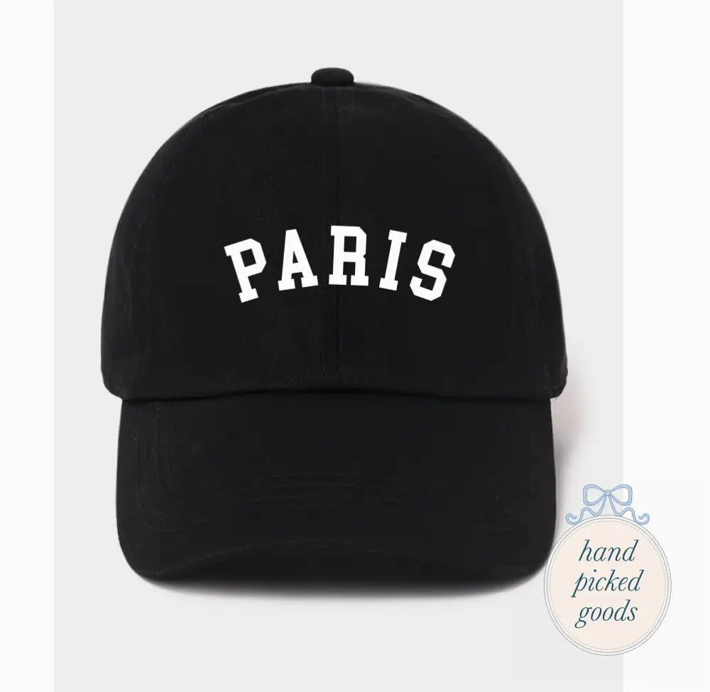 Paris Cotton Hat Black Femme - Accessories