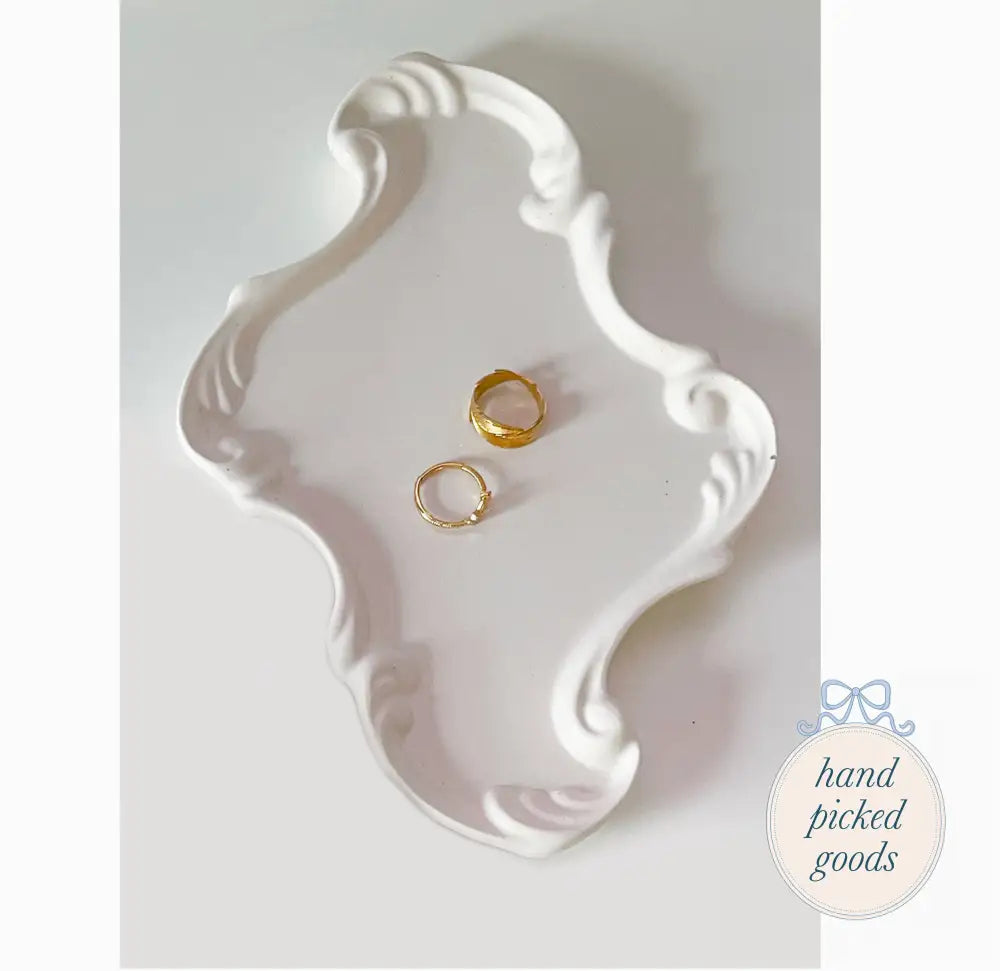 Parisian Trinket Tray Small Decor - Trinkets