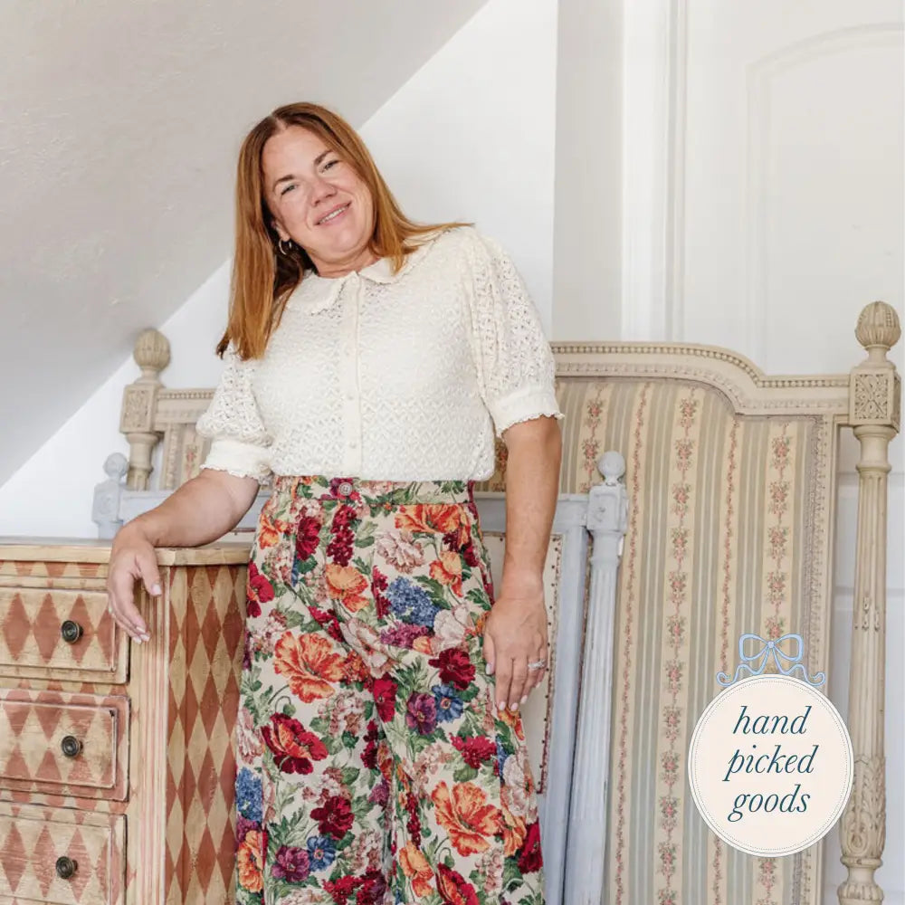 Peter Pan Collar Puff Sleeve Lace Blouse Femme - Clothing