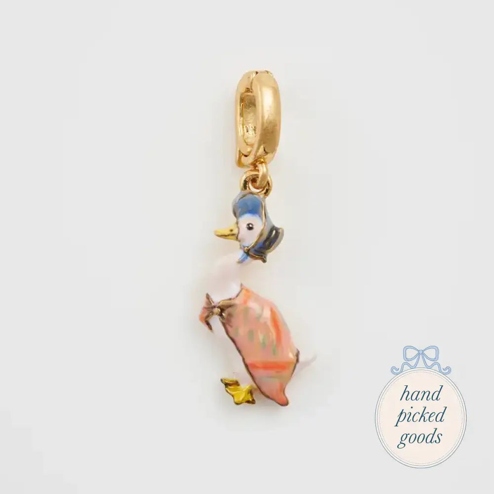 Peter Rabbit Jemima Puddle-Duck Charm - Jewelry - Necklaces and Charms