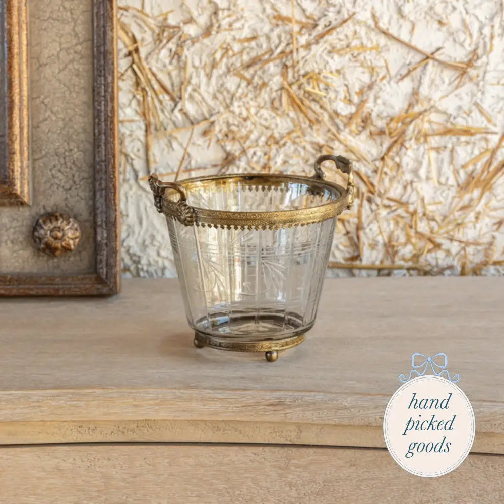 Petite Etched Ice Bucket Kitchen - Serving& - display