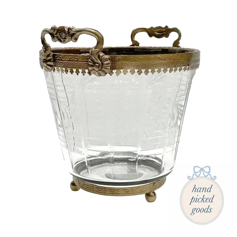 Petite Etched Ice Bucket Kitchen - Serving& - display