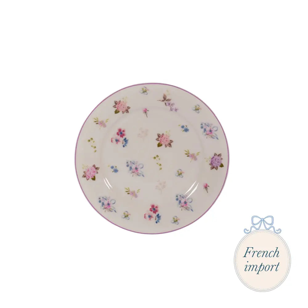 Porcelain Dessert Plate - Flora - Kitchen - Serving& - display