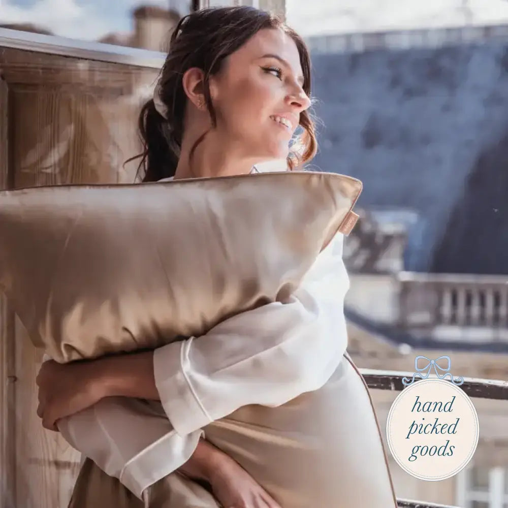 Pure Organic Mulberry Silk Pillow Case Champagne Decor - Pillows and Linens