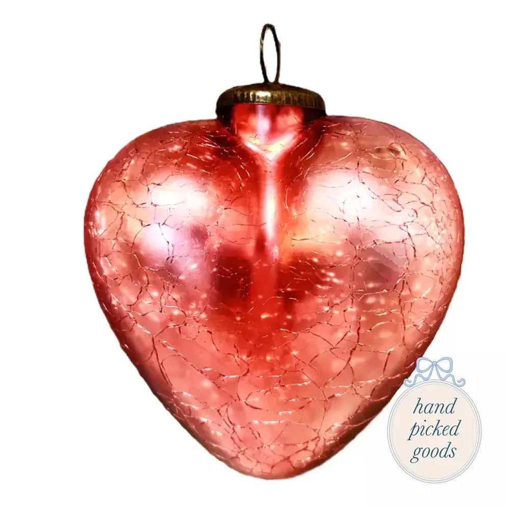 Rose Gold Heart Ornament with Matte Finish 5’’ Seasonal - Valentines