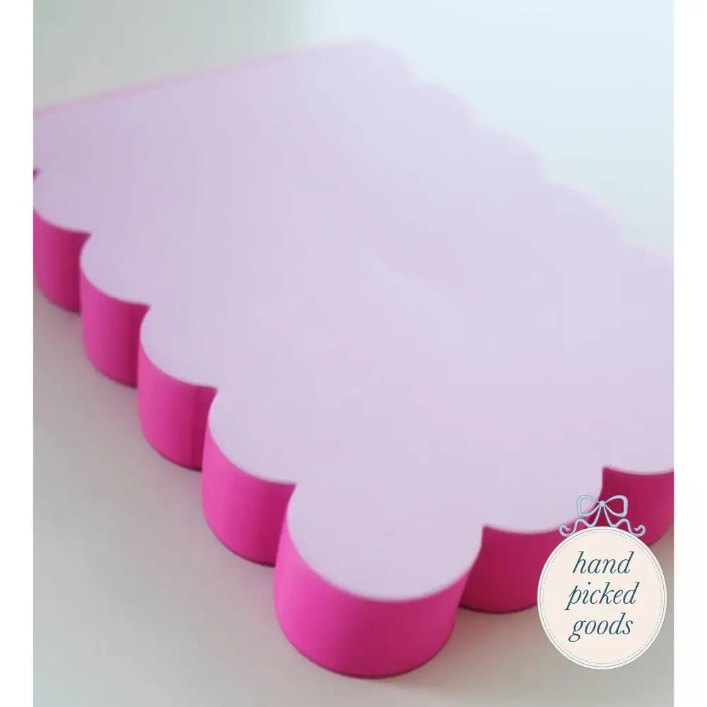 Scalloped Shaped Notepad Stationery and gift - Stationery