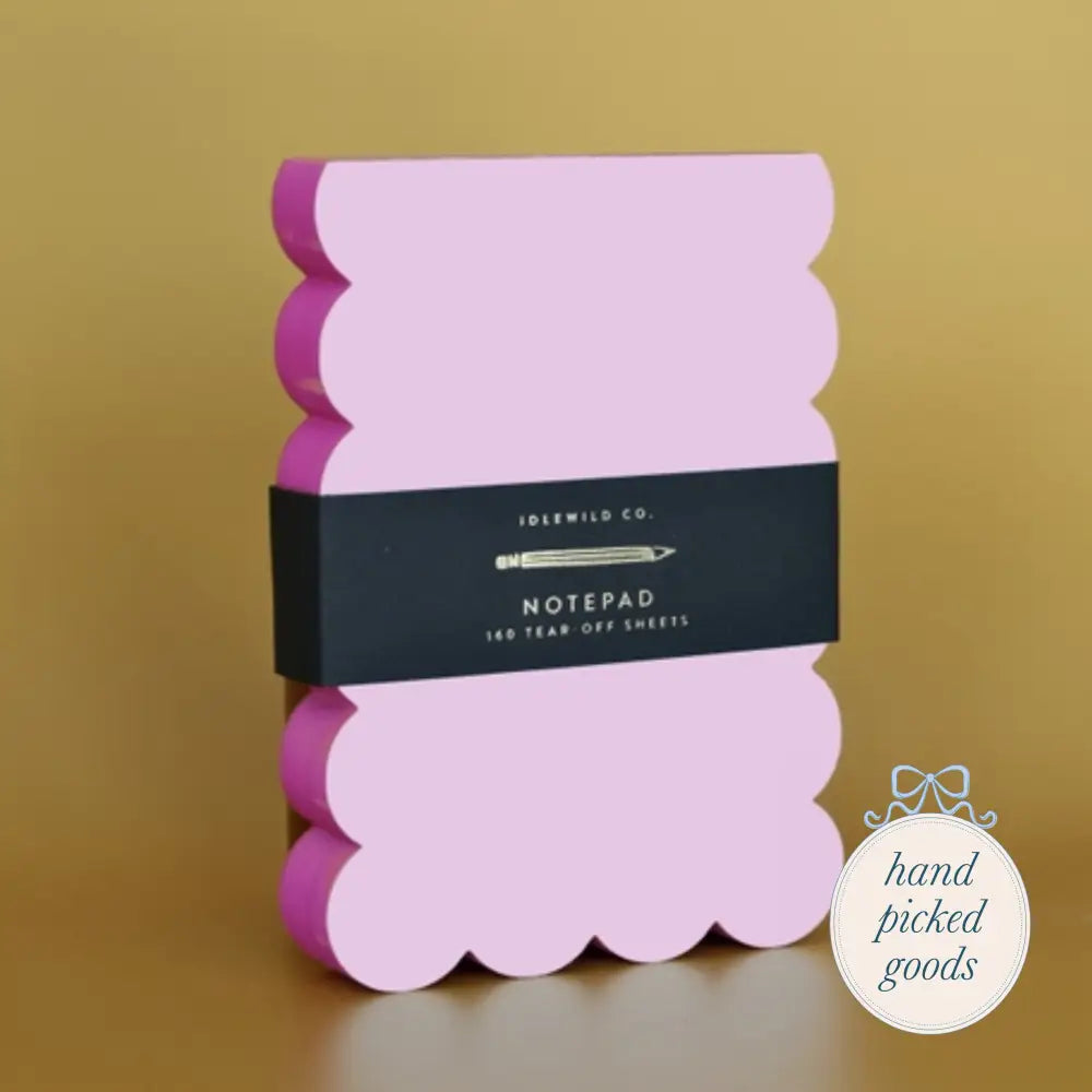 Scalloped Shaped Notepad Stationery and gift - Stationery