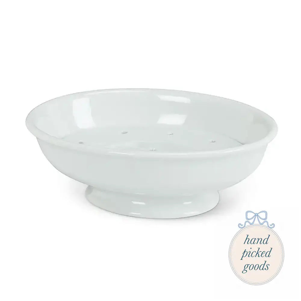 Soap Dish With Strainer White Decor - Soap Dish