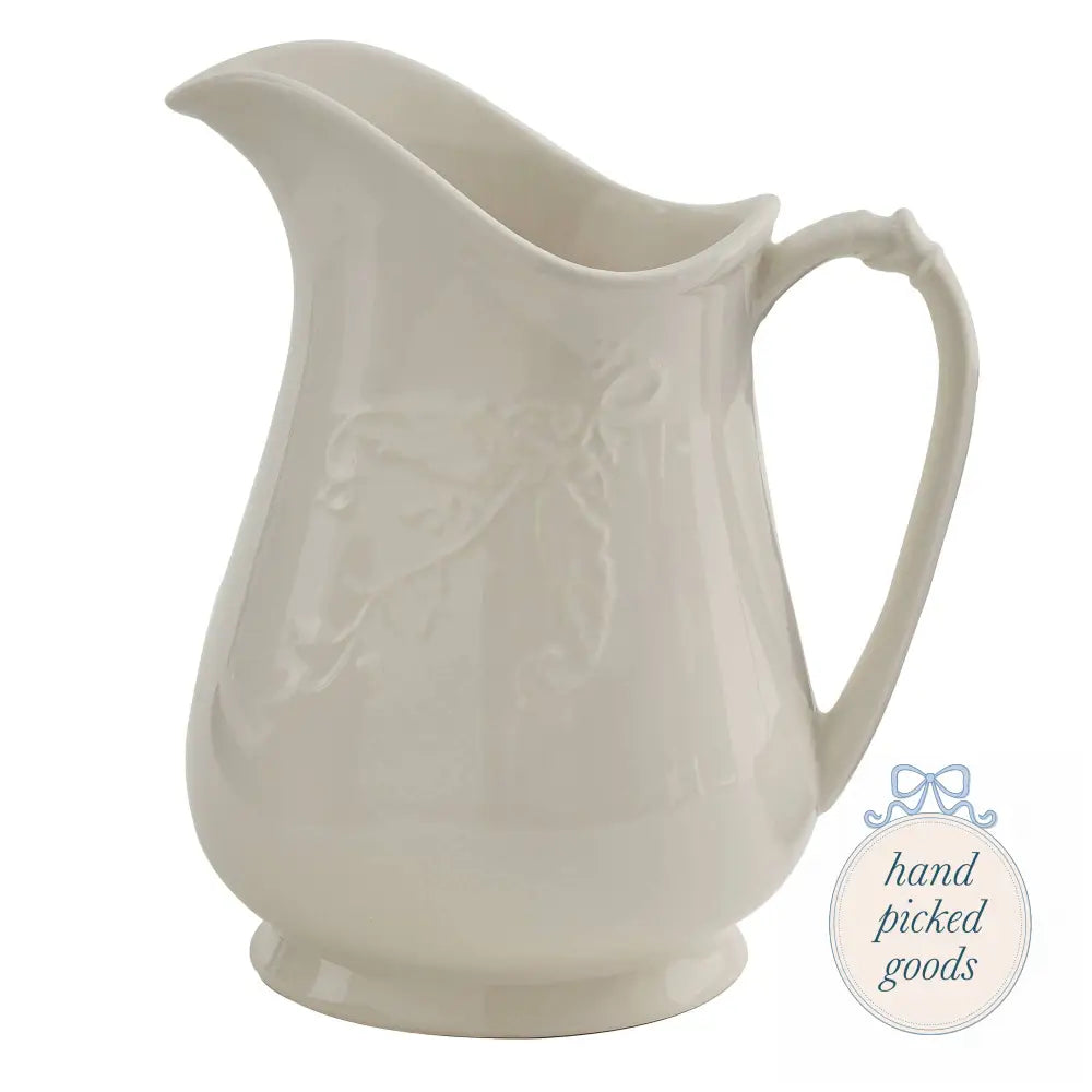 Stoneware Lily Of The Valley Pitcher - Kitchen - Serving& - display