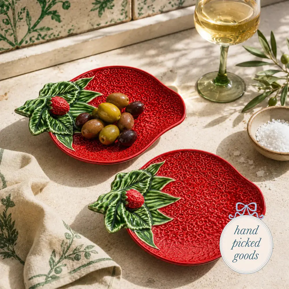 Strawberry Shaped Olive Dish - Kitchen - Serving& - display