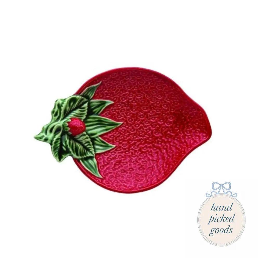 Strawberry Shaped Olive Dish Kitchen - Serving& - display