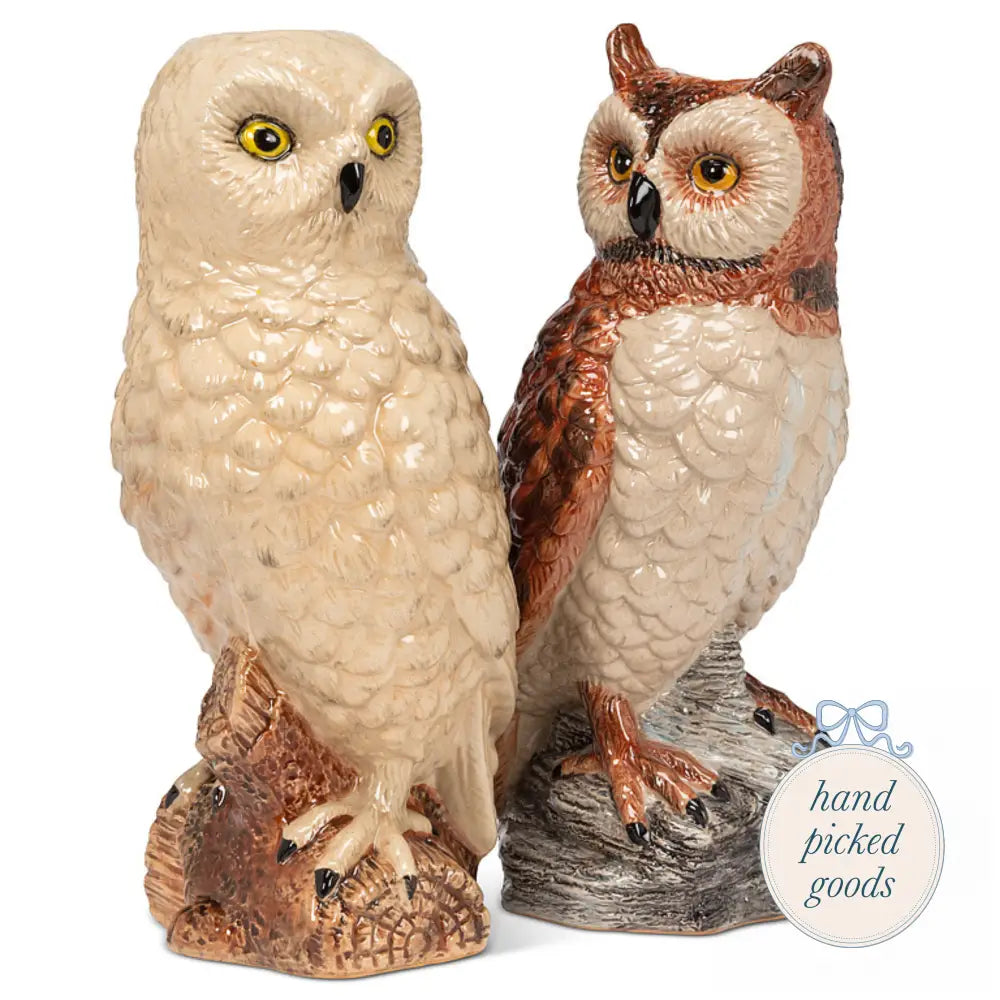 Tall Owl Vase - Decor - Baskets Vases and Urns