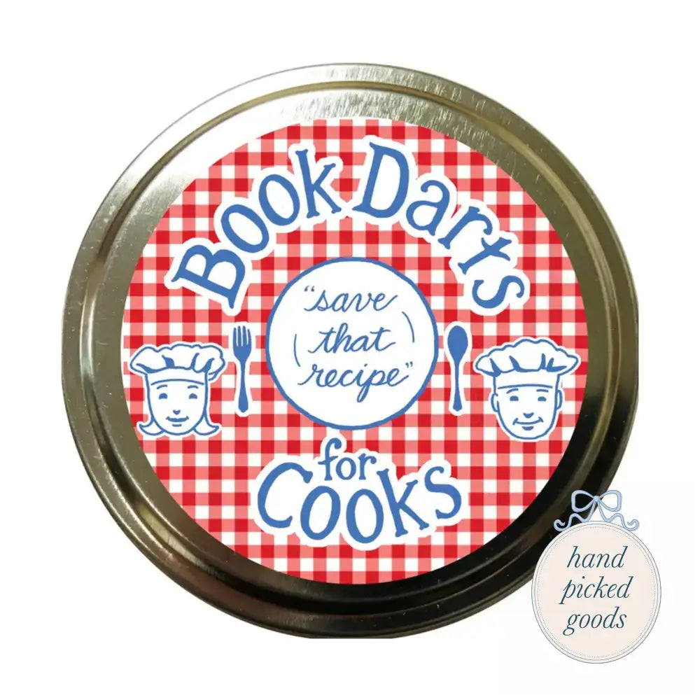 Tin of ’Cook Darts’ Book Darts for Cooks Books